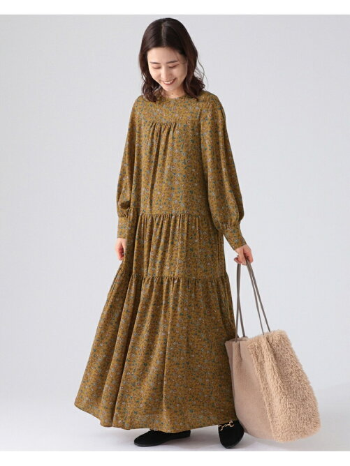 B Ming Life Store By Beams B Ming By Beams フラワープリント ティアード ワンピース 21aw Rakuten Fashion 楽天ファッション 旧楽天ブランドアベニュー Dn1180