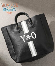 【SALE／8%OFF】YOUNG & OLSEN The DRYGOODS STORE YOUNG&OLSEN/EL PRINTED TOTE M トートバッグ 本革バッグ 牛革 MADE IN JAPAN 日本製 ヤングアンドオルセン セットアップセブン バッグ トートバッグ ブラック ブラウン ベージュ【送料無料】