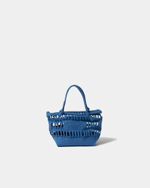 beautiful people konbu knit shopping busket bag S ビューティフルピープル バッグ かごバッグ グレー イエロー グリーン ブルー【送料無料】