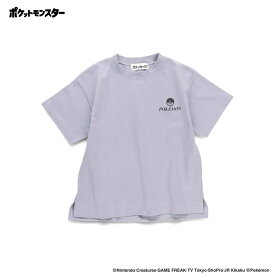 branshes 【Pokemon/ポケットモンスター(ポケモン)】ゆったりシルエット/半袖Tシャツ ブランシェス トップス カットソー・Tシャツ ブラック ネイビー ピンク パープル