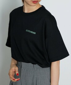 【SALE／10%OFF】CONVERSE CONVERSE/OPロゴ刺繍Tシャツ /4282-9833 24SS ロゴ コンバース セットアップセブン トップス カットソー・Tシャツ ブラック ブルー ピンク ホワイト