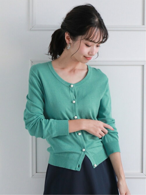 Clear パール付きニットカーディガン Rakuten Fashion 楽天ファッション 旧楽天ブランドアベニュー Bg7181