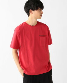 【SALE／30%OFF】B:MING by BEAMS Manhattan Portage / プリント ポケット Tシャツ ビームス アウトレット トップス カットソー・Tシャツ レッド ホワイト イエロー