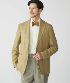 【SALE／50%OFF】SHIPS MEN 【SHIPS別注】CARUSO: リネン パイピング ジャケット シップス ジャケット・アウター テーラードジャケット・ブレザー ブラック ベージュ【送料無料】