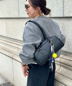 LA BAGAGERIE 【インスタグラマー Chiyoさん*LA BAGAGERIE】スクエアボストン ラバガジェリー バッグ ボストンバッグ ブラック ブラウン【送料無料】