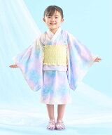 【SALE／10%OFF】Lycee mine 【簡単着付け♪】【接触冷感】4wayセパレート浴衣つくり帯(kawaii)【子供服…