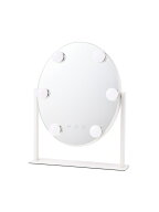 Francfranc ハリウッドミラー ラウンド S ホワイト フランフラン メイク道具・美容器具 メイクブラシ ホ…