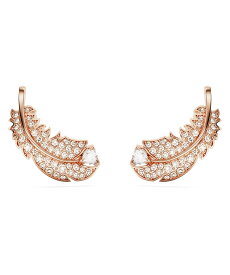 SWAROVSKI 【公式】【スワロフスキー】Nice スタッドピアス, フェザー, ホワイト スワロフスキー アクセサリー・腕時計 ピアス ホワイト【送料無料】