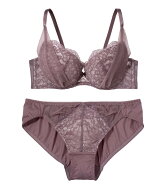 PEACH JOHN 【WEB限定】サイドチュールレースブラジャー&ショーツセットなちゅこれ ピーチ・ジョン イン…