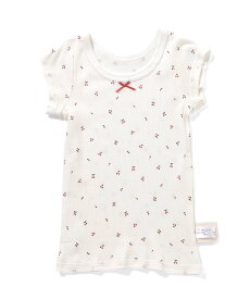 【SALE／10%OFF】apres les cours GIRLSリブ半袖肌着 エフオーオンラインストア インナー・ルームウェア その他のインナー・ルームウェア ブルー ホワイト ピンク