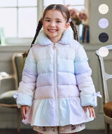 【SALE／30%OFF】ANY KIDS 【フード取り外し/洗濯機可能】中綿フリル リボンコート エニィ ジャケット・…