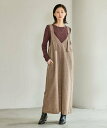 【SALE／63%OFF】LAKOLE ツイードジャンパースカート ラコレ ワンピース・ドレス ジャンパースカート ベージュ グレー ブラウン