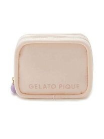 gelato pique ボリュームロゴスクエアポーチ ジェラートピケ 財布・ポーチ・ケース ポーチ ピンク【送料無料】