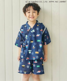 【SALE／35%OFF】apres les cours 【サンリオキャラクターズ】すし甚平 エフオーオンラインストア 着物・浴衣・和装小物 浴衣 ブルー