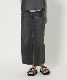 【SALE／80%OFF】BEAUTY&YOUTH UNITED ARROWS コットンデニム フロントスリット ロングスカート ユナイテッドアローズ アウトレット スカート その他のスカート ブルー ブラック