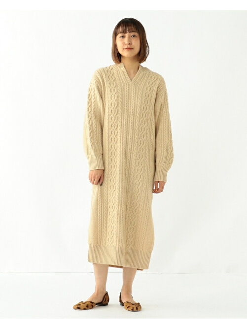 Beams Outlet Ray Beams ケーブル キーネック ニット ワンピース Rakuten Fashion 楽天ファッション 旧楽天ブランドアベニュー Cb11