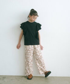 UNITED ARROWS green label relaxing TJ アート プリントパンツ 140cm-160cm ユナイテッドアローズ グリーンレーベルリラクシング パンツ その他のパンツ ホワイト ブルー【送料無料】