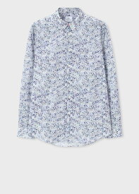 PS Paul Smith "Textured Floral" プリントシャツ ポール・スミス トップス シャツ・ブラウス ネイビー【送料無料】