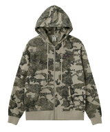 X-girl EMBROIDERED LOGO ZIP UP SWEAT HOODIE エックスガール トップス スウェット・トレーナー ベージ…