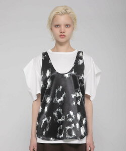 LAATO tack sleeve tee ���[�g �g�b�v�X �J�b�g�\�[�ET�V���c �z���C�g �u���b�N �u���E���y���������z