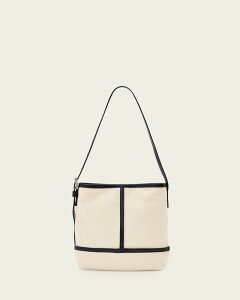 ALLSAINTS (W)ASHA MINI CANVAS �I�[���Z�C���c �o�b�O �V�����_�[�o�b�O �x�[�W���y���������z