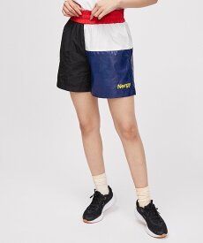 【SALE／50%OFF】NERGY 【UV&撥水】MONDRIAN カラーブロックショートパンツ ナージー パンツ その他のパンツ ブラック ネイビー オレンジ【送料無料】