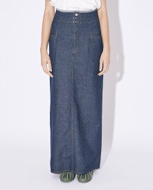 beautiful people left hand twill pencil denim skirt ビューティフルピープル スカート ロング・マキシスカート ブルー【送料無料】