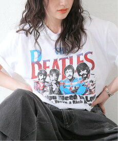 JOINT WORKS 【THE BEATLES/ビートルズ】 ALL YOU NEED IS LOVE ジョイントワークス トップス カットソー・Tシャツ ブラック ホワイト【送料無料】