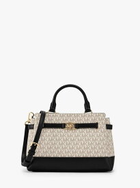 【SALE／82%OFF】MICHAEL KORS REED センタージップ ベルテッド サッチェル スモール - MKシグネチャー マイケルコース マイケル・コース バッグ ハンドバッグ ホワイト【送料無料】