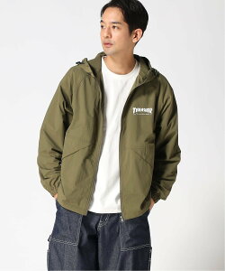 THRASHER THRASHER/(M)�i�C���� SHELL JACKET �V�F���W���P�b�g �X���b�V���[�@�o�C�@���t���y�[�W �W���P�b�g�E�A�E�^�[ �u���]���E�W�����p�[ �u���b�N �J�[�L�O���[���y���������z