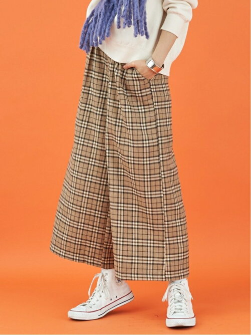 Antiqulothes W リラックスチェックワイドパンツ Rakuten Fashion 楽天ファッション 旧楽天 ブランドアベニュー Bv3185