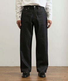 【SALE／15%OFF】URBAN RESEARCH スーピマ DENIM PANTSワイド #BOB by SHIOTA アーバンリサーチ パンツ ジーンズ・デニムパンツ ブラック ブルー【送料無料】