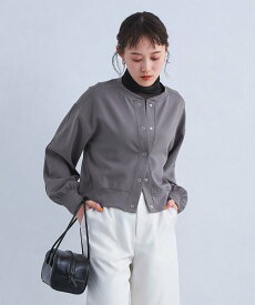 【SALE／30%OFF】UNITED ARROWS green label relaxing ライトダンボール スナップ カーディガン ユナイテッドアローズ グリーンレーベルリラクシング トップス カーディガン グレー ブラック ホワイト【送料無料】