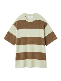 【SALE／30%OFF】gelato pique 【HOMME】スムーズィーliteクール2ボーダープルオーバー ジェラートピケ トップス スウェット・トレーナー ピンク【送料無料】