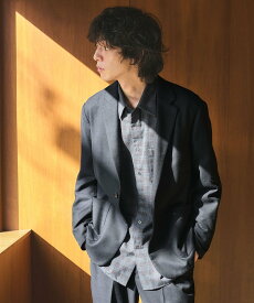 【SALE／40%OFF】UNITED ARROWS green label relaxing ウォッシャブル フラノ ツイル リラックス ジャケット -ストレッチ- ユナイテッドアローズ グリーンレーベルリラクシング ジャケット・アウター テーラードジャケット・ブレザー ネイビー ベージュ グレー【送料無料】