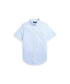 【SALE／50%OFF】POLO RALPH LAUREN (ボーイズ 8才~20才)ストライプド シアサッカー ショートスリーブ シャツ ラルフローレン トップス シャツ・ブラウス ブルー【送料無料】