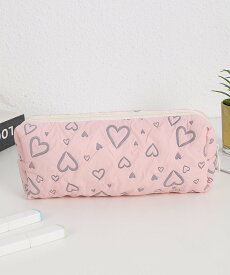 【SALE／50%OFF】Mignonjour Mignonjour/(W)ハートペンケース ミニョントレフル ルームヨンマルサンセレクティッド 文房具 その他の文房具 ホワイト ピンク