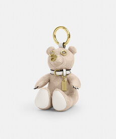 COACH OUTLET 【公式】コレクティブル ベア バッグ チャーム・シグネチャー キャンバス コーチ　アウトレット ファッション雑貨 チャーム・キーチェーン ベージュ【送料無料】