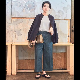 【SALE／50%OFF】qualite 【Dickies*qualite】ワイドパンツ カリテ パンツ その他のパンツ グリーン ベージュ グレー【送料無料】