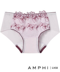 AMPHI BRAGENIC/花柄*レース サニタリーショーツ アンフィ インナー・ルームウェア ショーツ ブラウン ベージュ グレー ピンク