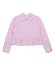 MARNI マルニ Kids & Junior ワンポイントブランドロゴ長袖ペプラムシャツ