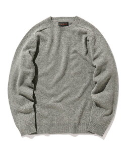 BEAMS PLUS BEAMS PLUS / 9�Q�[�W �N���[�l�b�N�j�b�g �r�[���X ���� �g�b�v�X �j�b�g �x�[�W�� �u���[ �z���C�g �O���[�� �C�G���[ �l�C�r�[�y���������z