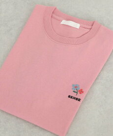 【SALE／20%OFF】SENSE OF PLACE 『ユニセックス』ポップアートシシュウTシャツ(5分袖)A センス オブ プレイス トップス カットソー・Tシャツ ピンク ホワイト ブラック