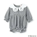 【SALE／60%OFF】petit main 【Miffy】刺繍襟切替ロンパース ナルミヤオンライン マタニティウェア・ベビー用品 ロンパース・カバーオール ネイビー ブルー ブラック