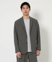 【SALE／50%OFF】UNITED ARROWS green label relaxing ワープニット リラックス ジャケット -ストレッチ・吸水速乾- ユナイテッドアローズ グリーンレーベルリラクシング ジャケット・アウター テーラードジャケット・ブレザー グリーン ネイビー【送料無料】
