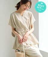 ROPE' PICNIC 【ベストヒット】ハートネックペプラムブラウス/接触冷感 ロペピクニック トップス シャツ…