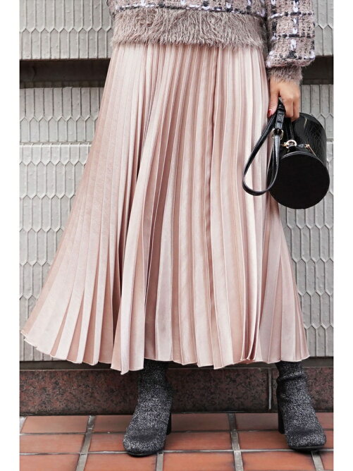 Free S Mart サテンプリーツフレアスカート Rakuten Fashion 楽天