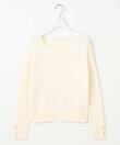 【ウールブレンドシリーズ】ベースネックリブコンビ ニット