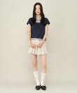 ベルト付きアソートプリーツミニスカート