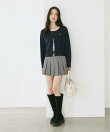 ベルト付きアソートプリーツミニスカート